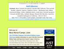 Tablet Screenshot of besthorsecamps.com